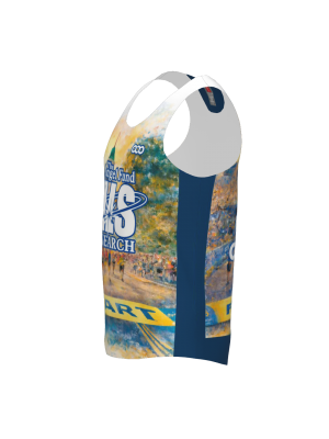 Podiumwear Unisex Silver Long Sleeve Tech Tee (Cycling) Side View