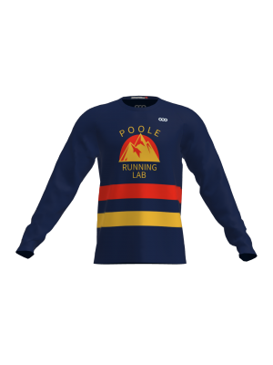 Podiumwear Unisex Crew Neck LS Tee (Running) Front View