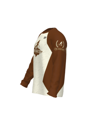 Podiumwear Unisex Silver Long Sleeve Tech Tee (Cycling) Side View