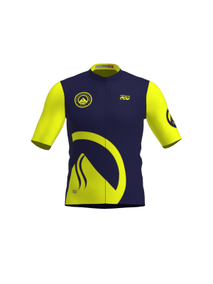 Podiumwear Men's Gold Jersey (Cycling) Front View