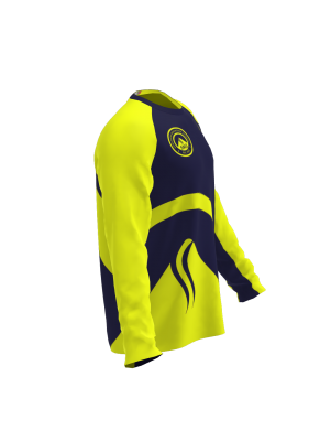 Podiumwear Unisex Silver Long Sleeve Tech Tee (Cycling) Side View