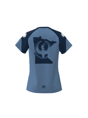 Podiumwear Women's Silver Short Sleeve MTB Jersey (Cycling) Back View