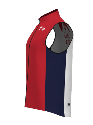 Podiumwear Silver Vest Unisex (Nordic Skiing) Side View