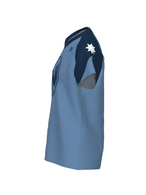 Podiumwear Women's Silver Short Sleeve MTB Jersey (Cycling) Side View