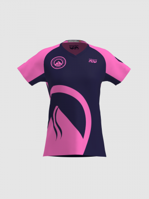 Podiumwear Women's V-Neck Tee (Nordic Skiing) Front View