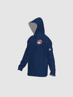 Podiumwear Unisex Slim-Fit Hoodie (Nordic Skiing) Side View