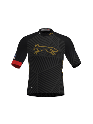 Podiumwear Men's Gold Jersey (Cycling) Front View