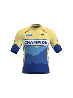 Podiumwear Men's Gold Jersey (Cycling) Front View