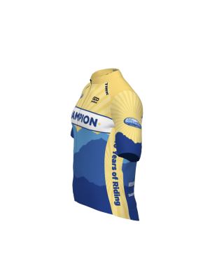 Podiumwear Men's Gold Jersey (Cycling) Side View