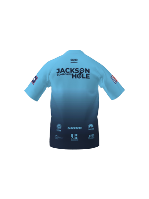 Podiumwear Women's Silver Short Sleeve MTB Jersey (Cycling) Back View