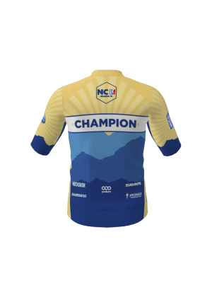 Podiumwear Men's Gold Jersey (Cycling) Back View