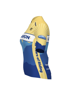 Podiumwear Women's Gold Jersey (Cycling) Side View