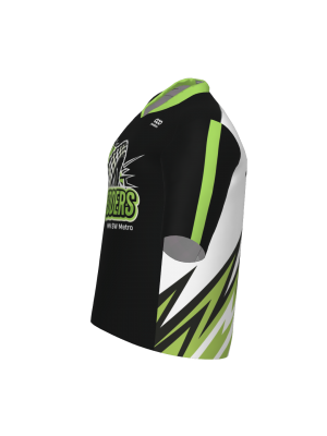 Podiumwear Men's Loose Fit Short Sleeve MTB Jersey (Cycling) Side View