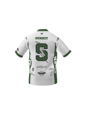 Podiumwear Men's Silver Short Sleeve MTB Jersey (Cycling) Back View