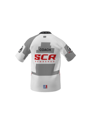 Podiumwear Men's Silver Short Sleeve MTB Jersey (Cycling) Back View