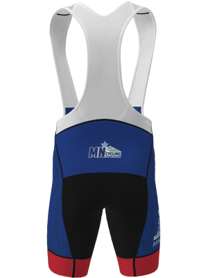 Podiumwear Men's Cycling Bibs (Cycling) Back View