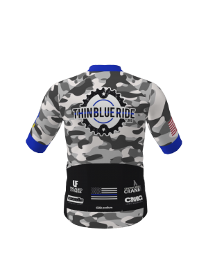 Podiumwear Men's Gold Jersey (Cycling) Back View
