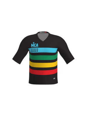 Podiumwear Men's Loose Fit Short Sleeve MTB Jersey (Cycling) Front View