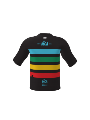 Podiumwear Men's Loose Fit Short Sleeve MTB Jersey (Cycling) Back View