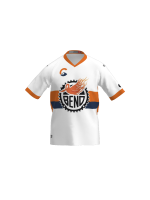 Podiumwear Women's Silver Short Sleeve MTB Jersey (Cycling) Front View