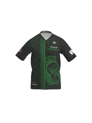 Podiumwear Men's Silver Short Sleeve MTB Jersey (Cycling) Front View