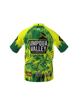 Podiumwear Men's Silver Short Sleeve MTB Jersey (Cycling) Back View