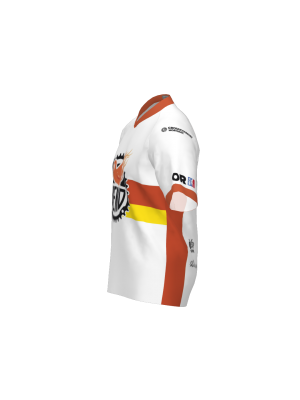 Podiumwear Men's Silver Short Sleeve MTB Jersey (Cycling) Side View