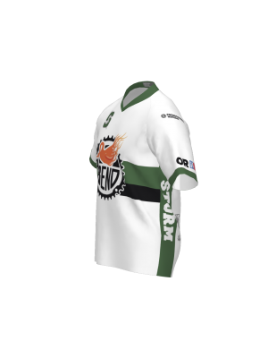 Podiumwear Women's Silver Short Sleeve MTB Jersey (Cycling) Side View