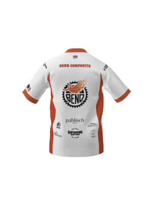 Podiumwear Men's Silver Short Sleeve MTB Jersey (Cycling) Back View