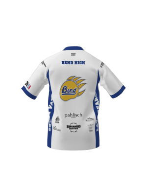 Podiumwear Men's Silver Short Sleeve MTB Jersey (Cycling) Back View