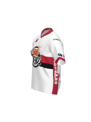 Podiumwear Women's Silver Short Sleeve MTB Jersey (Cycling) Side View