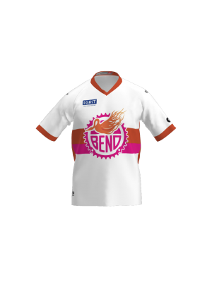 Podiumwear Women's Silver Short Sleeve MTB Jersey (Cycling) Front View