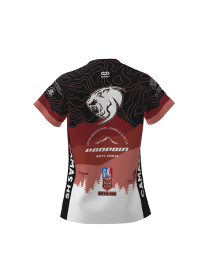 Podiumwear Women's Silver Short Sleeve MTB Jersey (Cycling) Back View