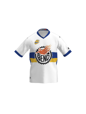 Podiumwear Men's Silver Short Sleeve MTB Jersey (Cycling) Front View