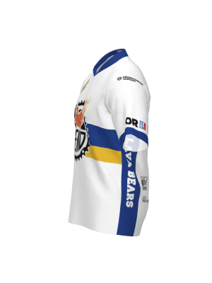 Podiumwear Men's Silver Short Sleeve MTB Jersey (Cycling) Side View