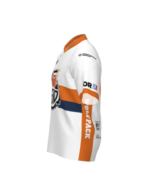 Podiumwear Women's Silver Short Sleeve MTB Jersey (Cycling) Side View
