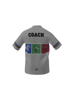 Podiumwear Men's Silver Short Sleeve MTB Jersey (Cycling) Back View