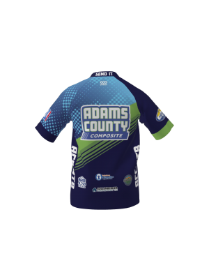 Podiumwear Women's Silver Short Sleeve MTB Jersey (Cycling) Back View