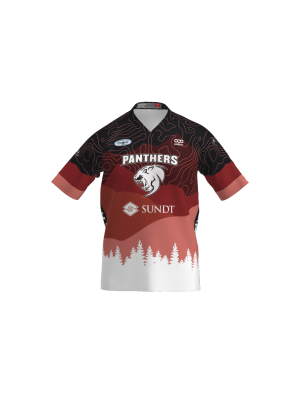 Podiumwear Men's Silver Short Sleeve MTB Jersey (Cycling) Front View