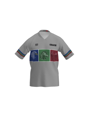 Podiumwear Women's Silver Short Sleeve MTB Jersey (Cycling) Front View