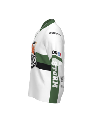 Podiumwear Men's Silver Short Sleeve MTB Jersey (Cycling) Side View