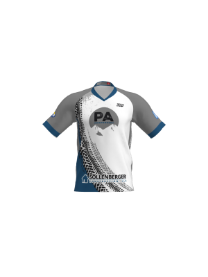 Podiumwear Women's Silver Short Sleeve MTB Jersey (Cycling) Front View