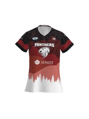 Podiumwear Women's Silver Short Sleeve MTB Jersey (Cycling) Front View