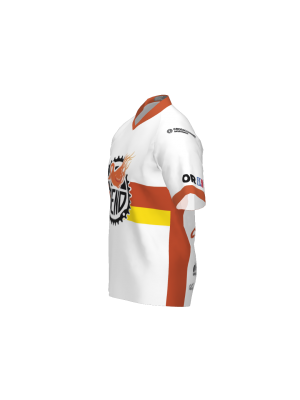 Podiumwear Men's Silver Short Sleeve MTB Jersey (Cycling) Side View