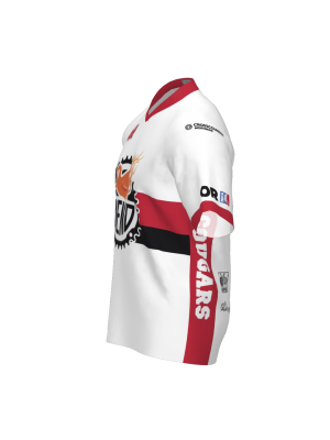 Podiumwear Women's Silver Short Sleeve MTB Jersey (Cycling) Side View