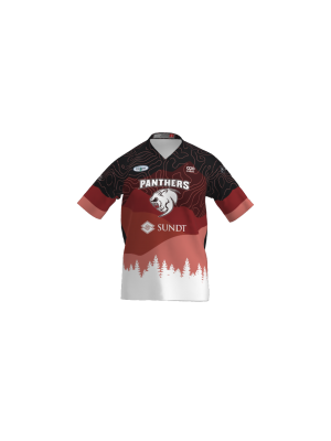 Podiumwear Men's Silver Short Sleeve MTB Jersey (Cycling) Front View