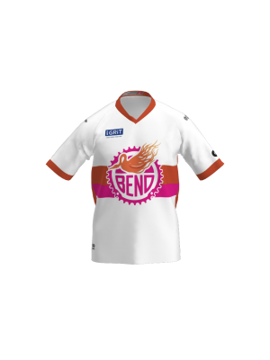 Podiumwear Women's Silver Short Sleeve MTB Jersey (Cycling) Front View