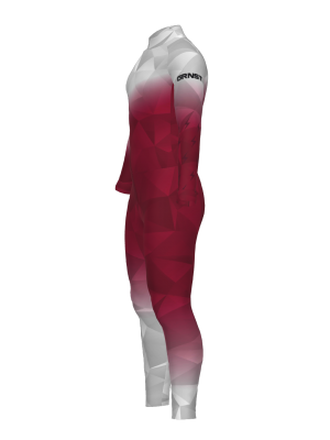 Podiumwear Unisex Gold One-Piece Race Suit (Nordic Skiing) Side View