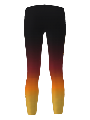 Podiumwear Women's Gold Two-Piece Race Suit (Nordic Skiing) Back View