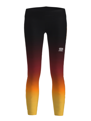 Podiumwear Women's Gold Two-Piece Race Suit (Nordic Skiing) Front View